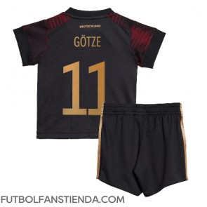 Alemania Mario Gotze #11 Segunda Equipación Niños Mundial 2022 Manga Corta (+ Pantalones cortos)